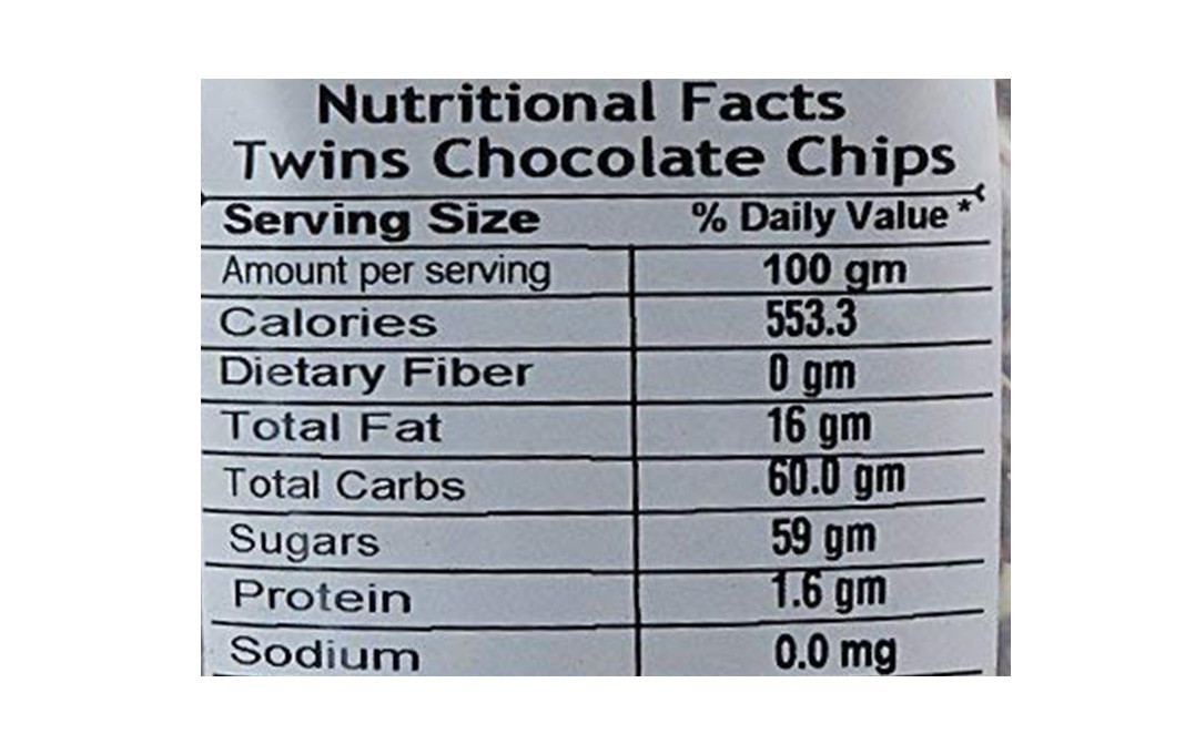 Leeve Dry fruits Twins Chocolate Chips    Pack  200 grams